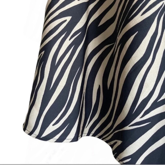 J.CREW Brown Animal Print Casual Flared Skirt Size SP - Picture 7 of 9